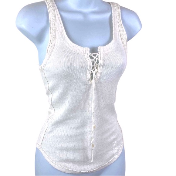 We The Free Tops - We the Free Lace Front Tank, XS